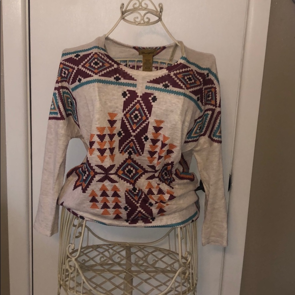 Aztec print long sleeve